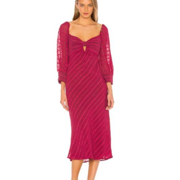 House of Harlow 1960 X REVOLVE Ananya Midi Dress NWT Size Small